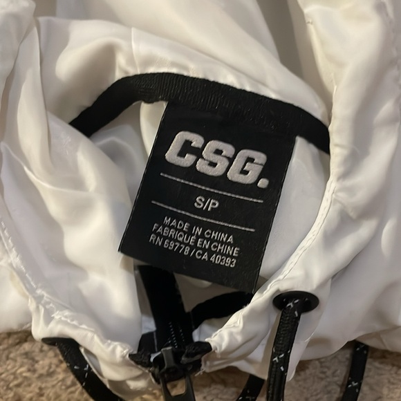 Zip-up, white and black, CSG, Polyester - Picture 2 of 2